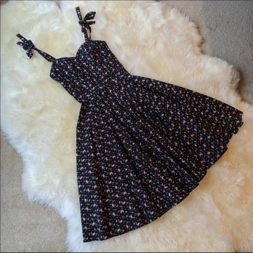 Bettie Page Albuquerque Retro Flamingos Dress
